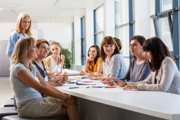 Female Founders At A Workshop Or Event